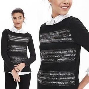 Banana Republic | Sequin Boatneck Top